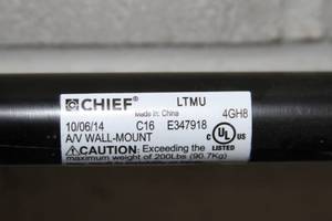 lot 83 image: Chief  Legrand Large Format Fusion Micro Adjustable Universal TV  Display  Monitor Tilting Wall Mount