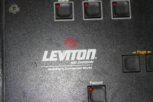 lot 123 image: Leviton MLC128R Motorized Lighting Controller with MIDI Micro-Plex DMX RS-232 (and more) Control