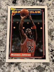 lot 2 image: 1992 Topps Michael Jordan 50 Point Club Card