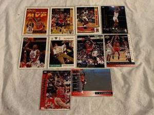 lot 14 image: Lot of 10 Early 1990s Michael Jordan Basketball Cards