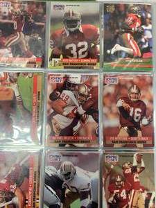 lot 29 image: Large Binder full of Early 1990s Football Cards