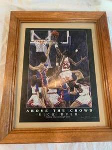 lot 44 image: Numbered Michael Jordan Framed Art