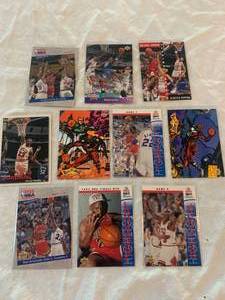 lot 47 image: Lot of 10 Early 1990s Michael Jordan Basketball Cards