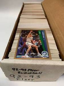 lot 63 image: Misc. Box of 1992-93 Fleer Basketball Cards