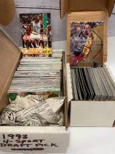 lot 70 image: 1997-98 Bowman Best & 1993 4 Sport Draft Pick Cards