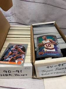 lot 90 image: 1990-91 NBA Hoops & 94-95 Topps Finest Cards