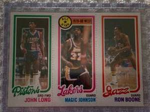 lot 97 image: 1980 Magic Johnson Rookie Card