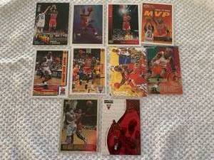 lot 99 image: Lot of 10 Early 1990s Michael Jordan Basketball Cards