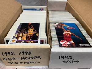 lot 106 image: 1992-93 NBA Hoops & Skybox Basketball Cards