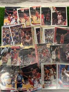 lot 110 image: Lot of 20 Early 1990s Michael Jordan Basketball Cards
