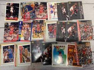 lot 114 image: Lot of 20 Early 1990s Michael Jordan Basketball Cards