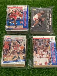 lot 41 image: 3 Jumbo Packs Featuring a Michael Jordan Card (plus extra pack with Pippen)