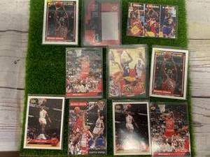 lot 117 image: Lot of 10 Early 1990s Michael Jordan Basketball Cards