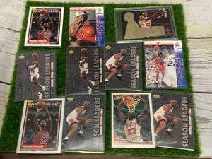 lot 120 image: Lot of 11 Early 1990s Michael Jordan Basketball Cards