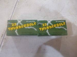 2 Boxes of Thunderbolt Rimfire Cartridges