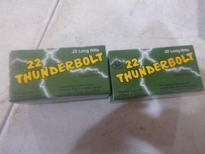 2 Boxes of Thunderbolt Rimfire Cartridges