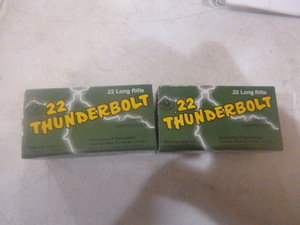 2 Boxes of Thunderbolt Rimfire Cartridges