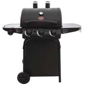 lot 202 image: CharGriller 3-Burner Propane Gas Grill in Black E3072