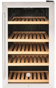 lot 203 image: GE - 109 Can  31 Bottle Beverage and Wine Center - Stainless steel GVS04BQNSS