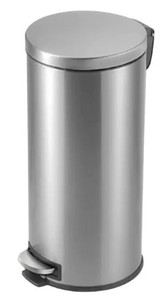 lot 248 image: Stylewell 8 Gal. Stainless Steel Round Step On Trashcan STY-SOT-30-1