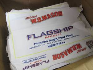 9 Open Ream 8.5x14 inch Copy Paper...
