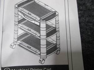 Rolling 3 Tier Cart open box...