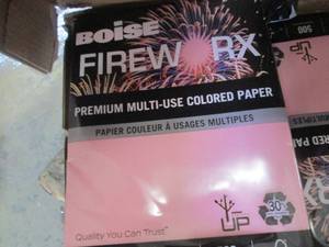 9 Reams Boise Fireworx Pink Copy Pa...