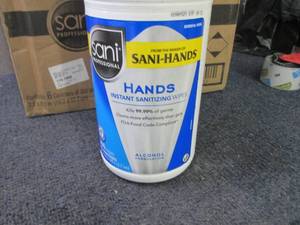 6- 300 ct Canisters Hands Sanitizin...