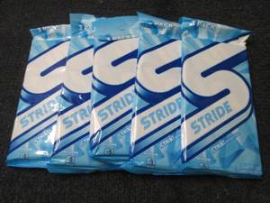 5- 3pks Stride Gum...