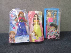 Barbie, Princess, Frozen Dolls...