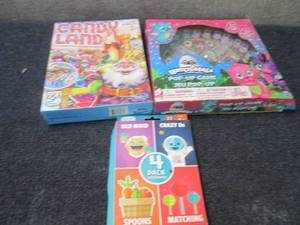Pop Up Game, Candy Land, Card Games...