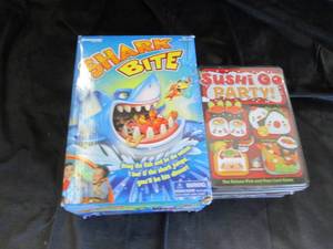 Shark Bite, Sushi Go Party...