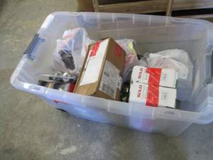 Rolling Tote of Unclaimed Entry Pro...