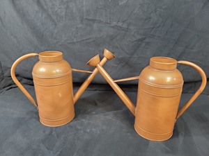 lot 56 image: 2 New Metal Watering Cans