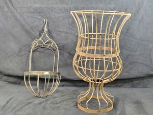 lot 68 image: 2 New Recycled Metal Planters