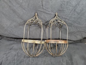 lot 76 image: 2 New Hanging Plant Holder Trellis with Hanging Hooks
