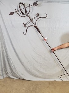 lot 19 image: New Armillary Weathervane w Double Shepherd Hook