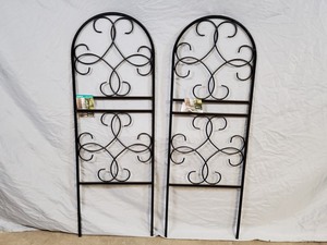 lot 23 image: 2 New Panacea Metal Scroll Trellis