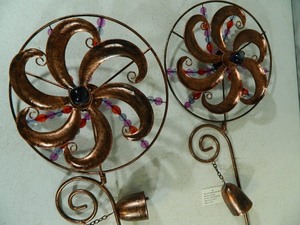 lot 37B image: Pair of New Garden Wind Spinners
