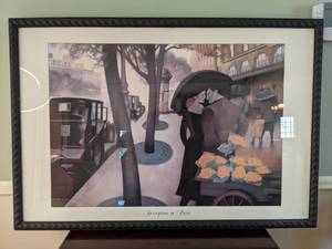 lot 47 image: Framed Art Print Springtime in Paris