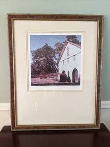 lot 48 image: Framed Art Print Winery Landscape