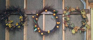 lot 171 image: Trio of Rustic Wreaths
