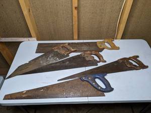 lot 155 image: (5) Hand Saws