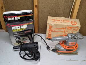 lot 162 image: Heat Gun and Finishing Sander