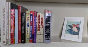 lot 115 image: Books (Interior Design & Non-Fiction) and Framed Print