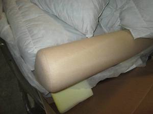 New down filled cushion arm chair, no slipcover