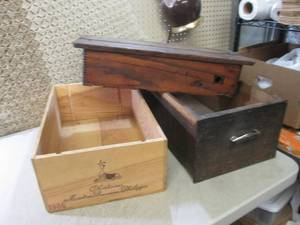 (RM2) Wood BoxCrate Drawer Etc...