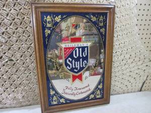 (F-3) Vintage Framed Old Style Beer...