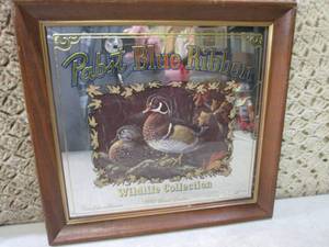 (F-3) Vintage Framed Pabst Blue Rib...