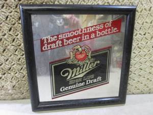 (F-3) Framed Miller High Life Genui...